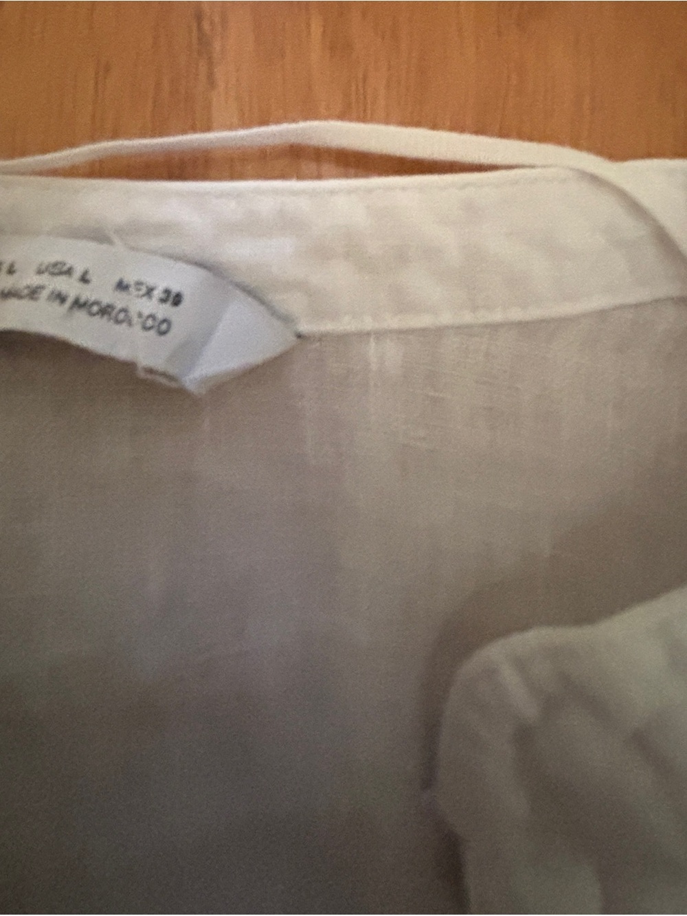 Zara 100% Linen White Button Up Shirt ~ Women’s Large - Picture 15 of 16